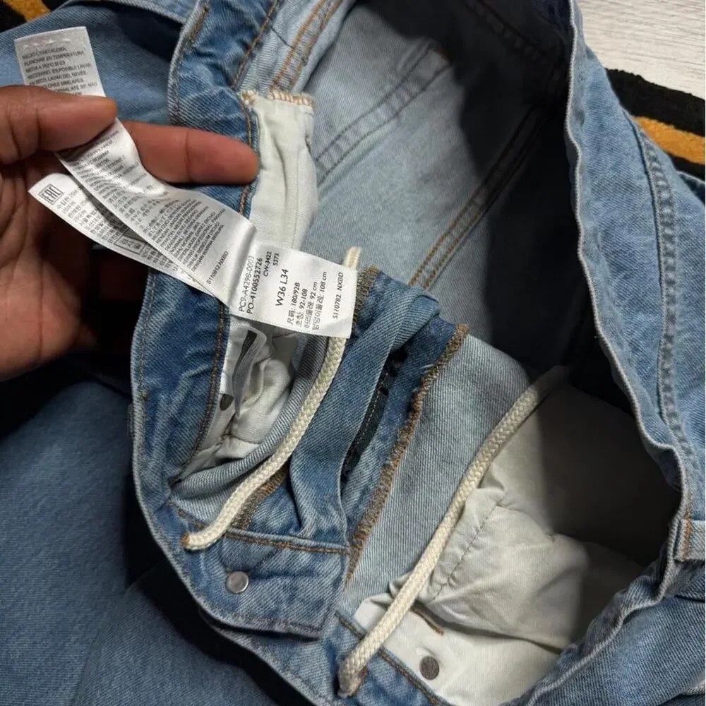 Levi’s Super Baggy Fit Denim Jeans Size 36x34 Light Blue Men's